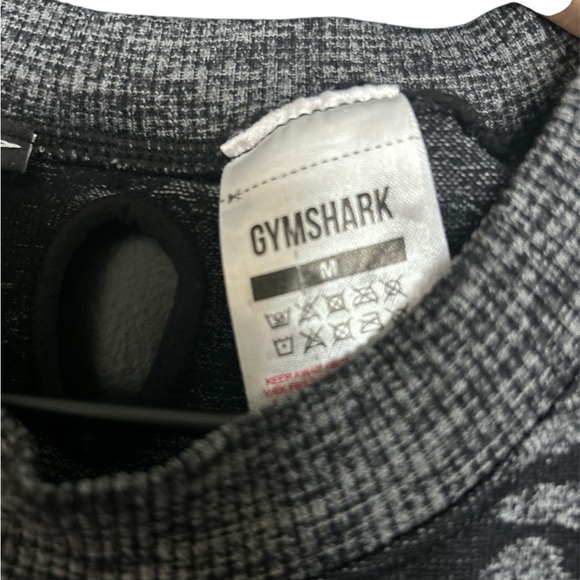 Gymshark seamless long sleeve crop top in black camouflage size medium - Picture 5 of 5